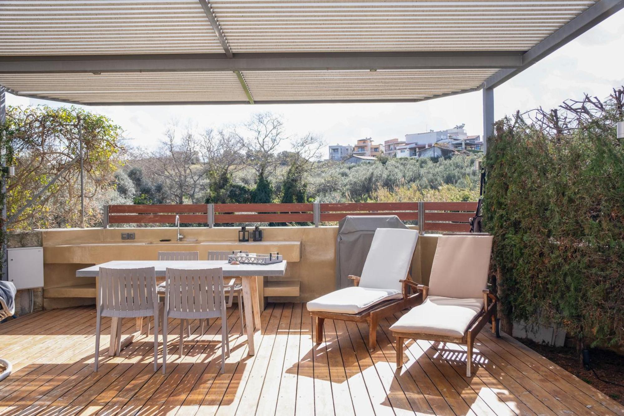 Glaros Casa Verde - Cozy flat with Garden near Beach Kato Daratso Exterior foto